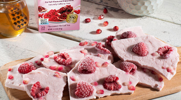 Twinings® Frozen Pomegranate & Raspberry Yogurt Bark