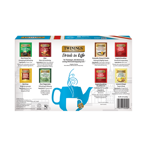 Classics Collection Gift Box: Black, Green & Herbal Teas