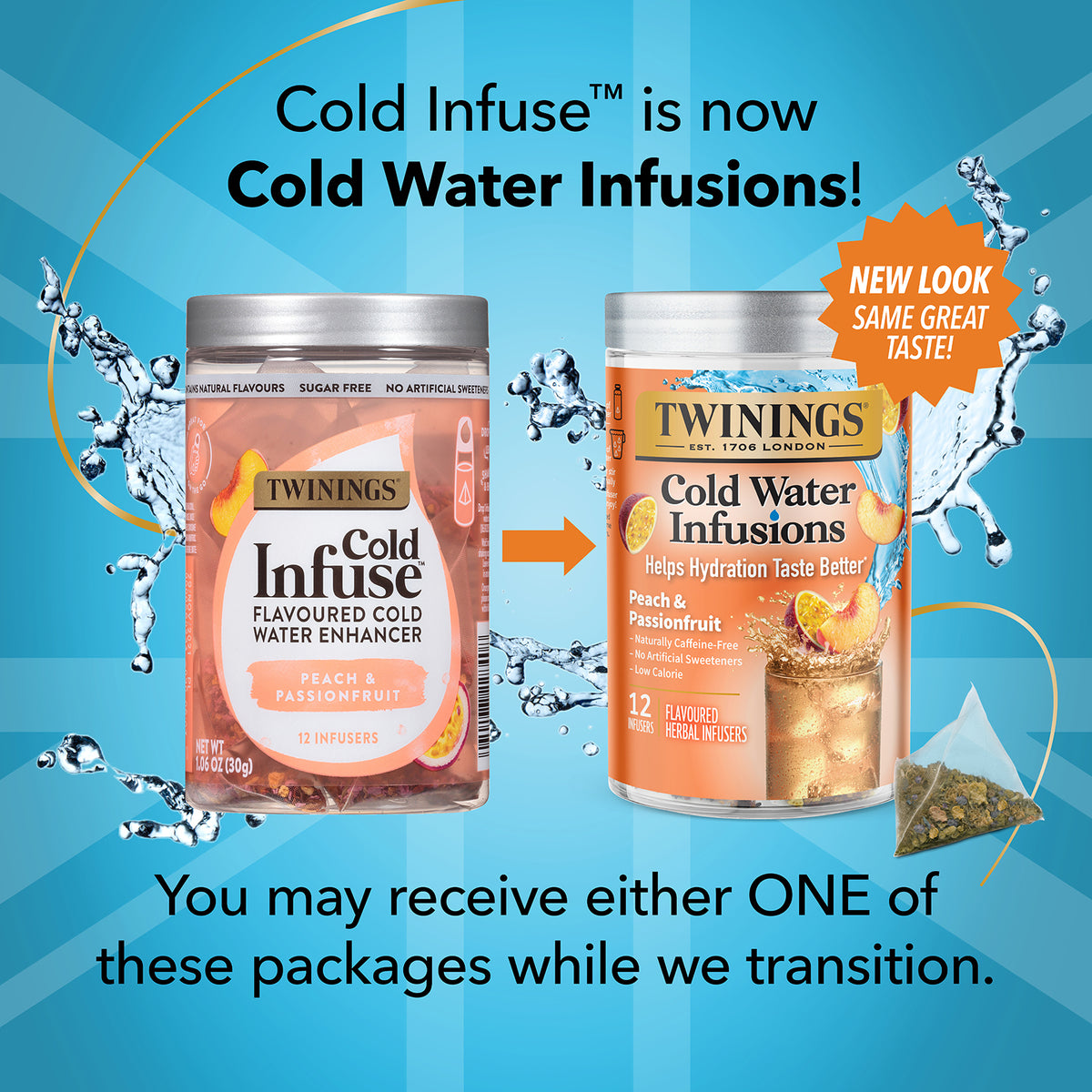 Twinings Cold Infuse™ Water Enhancer - Peach &amp; Passionfruit 