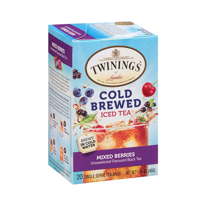 Instabrew Mixed Berries Tea, 12pcs Individually Wrapped Cubes, Hot or Iced.  