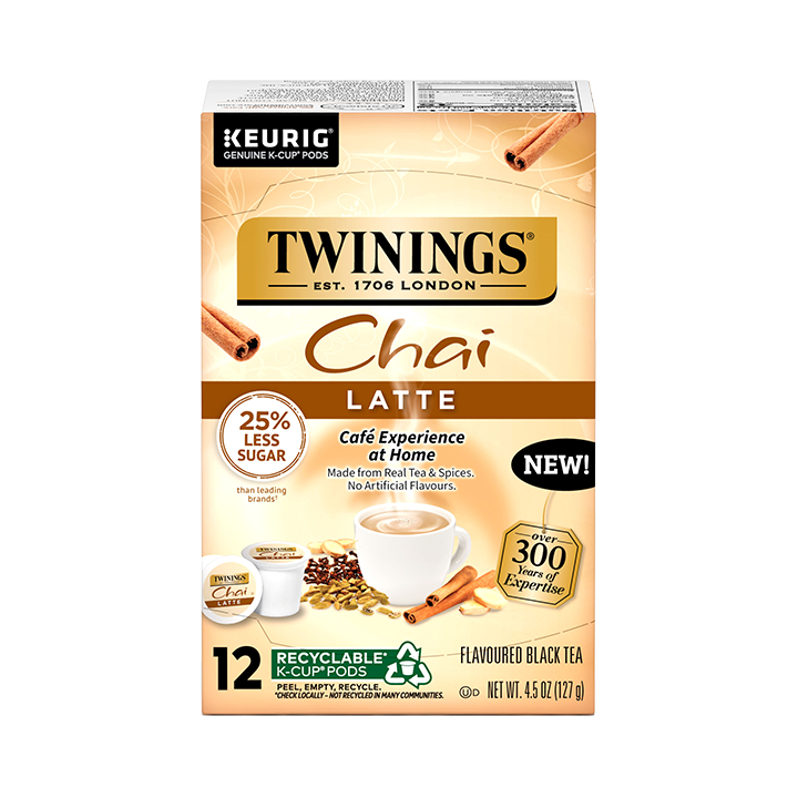 Twinings Chai Latte Tea KCup® Pods Twinings North America