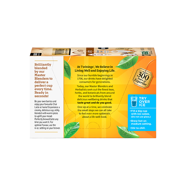 Twinings Chai Latte Tea KCup® Pods Twinings North America