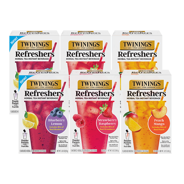 Refreshers Variety 6pk Bundle – Strawberry Raspberry, Peach Mango & Blueberry Lemon