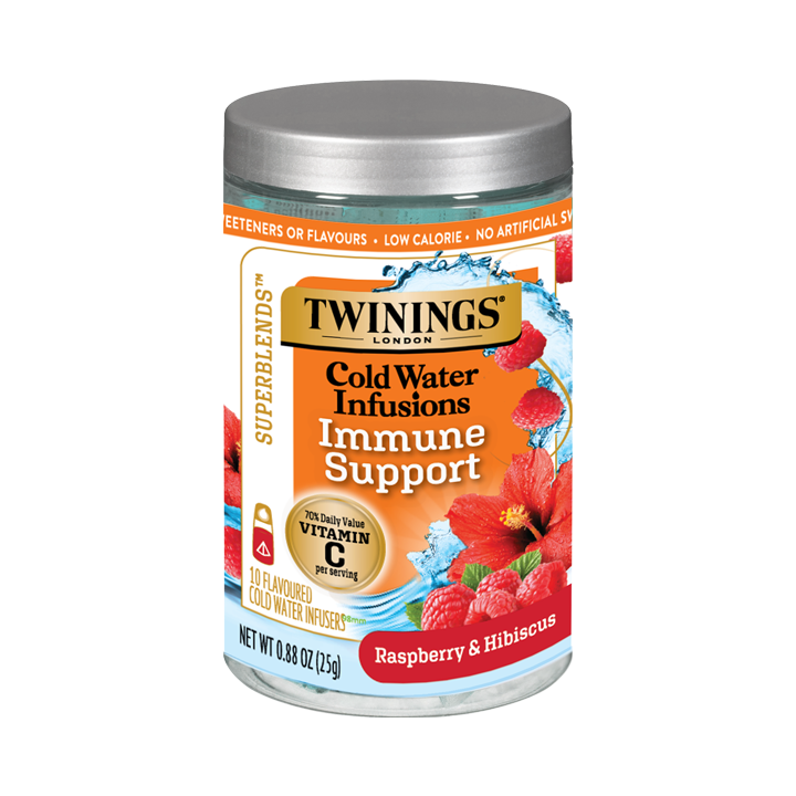 Superblends Cold Water Infusions Immune Support - Raspberry & Hibiscus –  Twinings North America