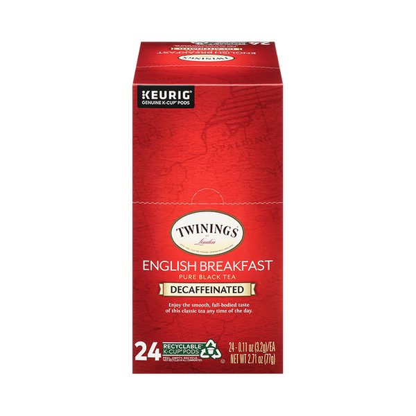 Twinings English Breakfast Decaf Black Tea K Cup Pods Twinings