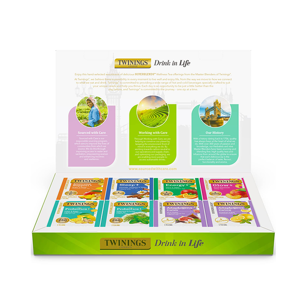 Superblends Wellness Collection: Green, White & Herbal Teas
